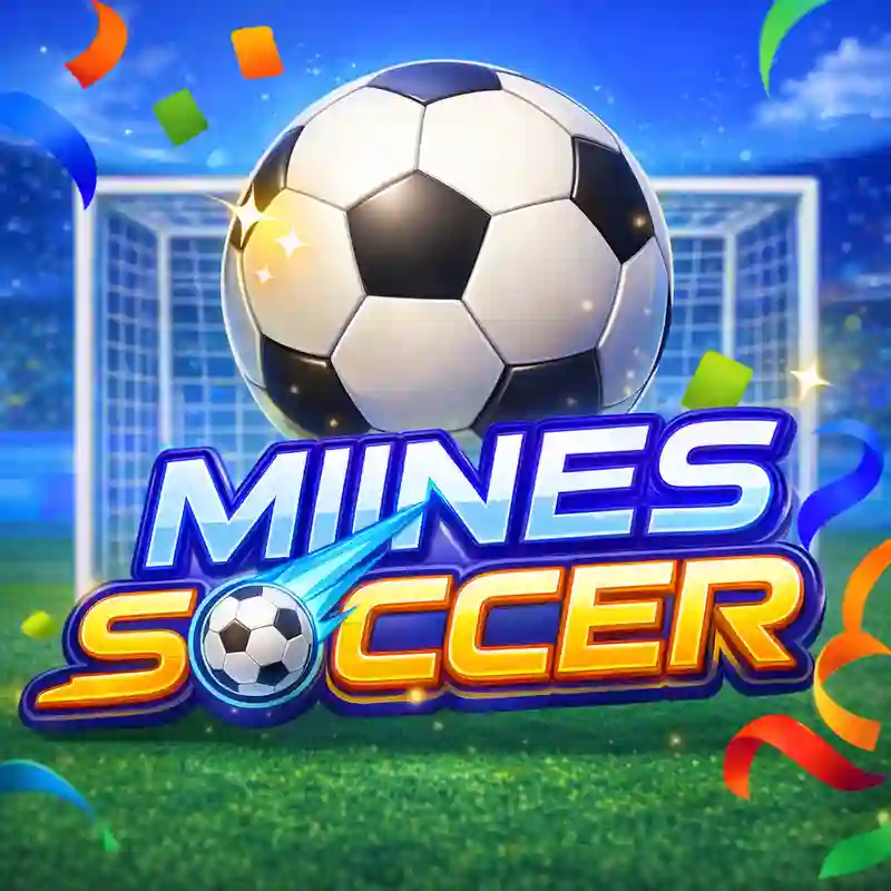 Mines Soccer casino game interface sa 75bmwbet